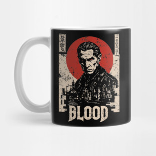 Vampire Hunter Gothic Horror Retro Japan Poster Mug