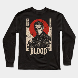 Vampire Hunter Gothic Horror Retro Japan Poster Long Sleeve T-Shirt
