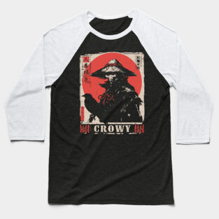 Creepy Scarecrow Raven Horror Retro Japan Poster Baseball T-Shirt
