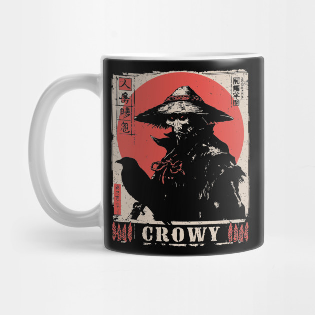 Creepy Scarecrow Raven Horror Retro Japan Poster by TuncGK