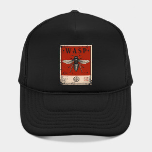 Killer Wasp Insect Horror Retro Japanese Poster Hat