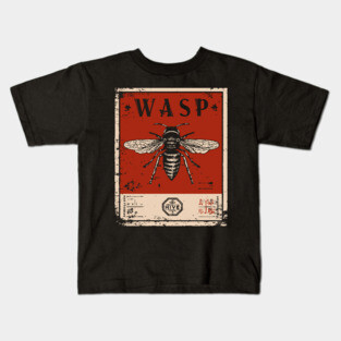 Killer Wasp Insect Horror Retro Japanese Poster Kids T-Shirt