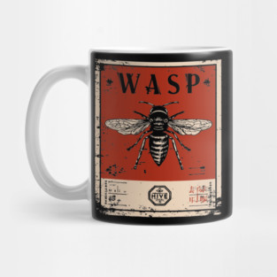 Killer Wasp Insect Horror Retro Japanese Poster Mug