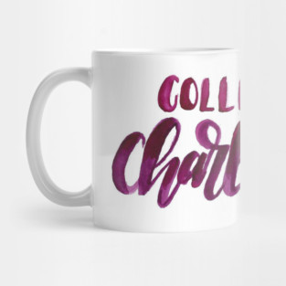 C of C – Watercolor College of Charleston Hand-Lettered Art Mug
