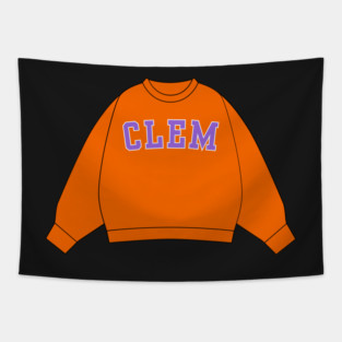 Clem Sweatshirt Sticker - Orange and Purple Tapestry