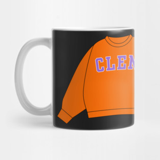 Clem Sweatshirt Sticker - Orange and Purple Mug