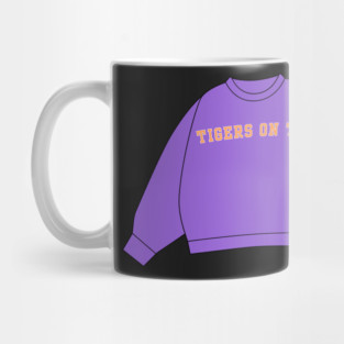 Tigers on Top Sweatshirt Sticker Mug
