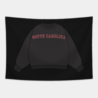 South Carolina Varsity Sweatshirt Sticker Tapestry