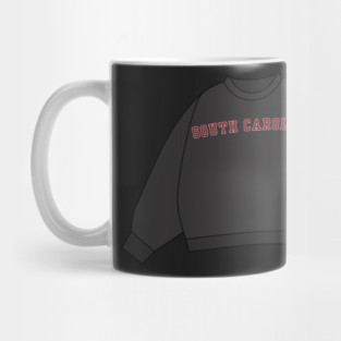 South Carolina Varsity Sweatshirt Sticker Mug