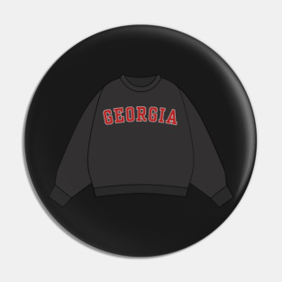 Georgia Varsity Sweatshirt Sticker Pin