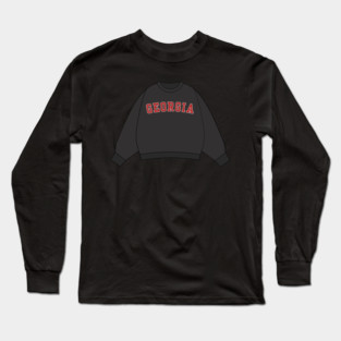 Georgia Varsity Sweatshirt Sticker Long Sleeve T-Shirt