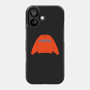 Florida Orange Sweatshirt Sticker Phone Case