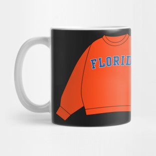 Florida Orange Sweatshirt Sticker Mug