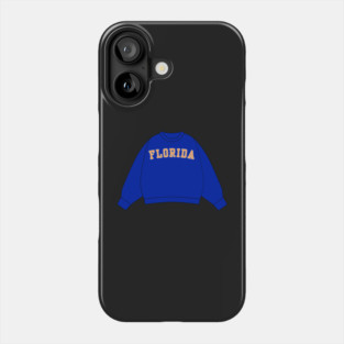 Florida Blue Sweatshirt Sticker Phone Case