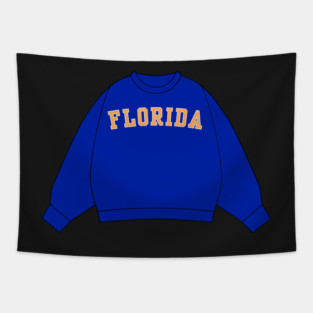 Florida Blue Sweatshirt Sticker Tapestry