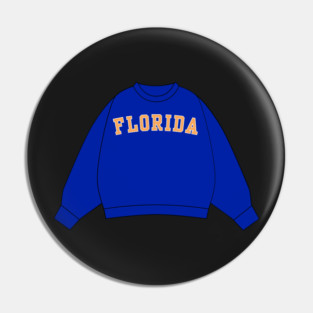Florida Blue Sweatshirt Sticker Pin