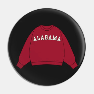 Alabama Crimson Sweatshirt Sticker Pin