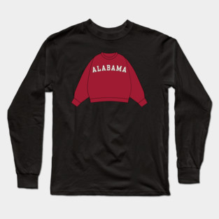 Alabama Crimson Sweatshirt Sticker Long Sleeve T-Shirt
