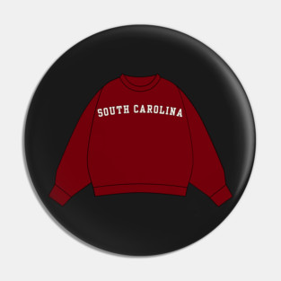 South Carolina Garnet Sweatshirt Sticker Pin