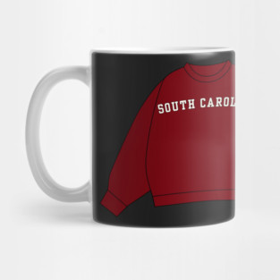 South Carolina Garnet Sweatshirt Sticker Mug
