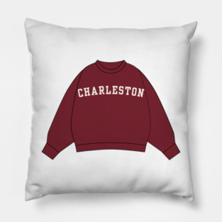 Charleston Varsity Sweatshirt Sticker Pillow