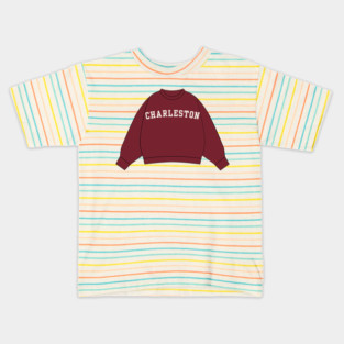 Charleston Varsity Sweatshirt Sticker Kids T-Shirt