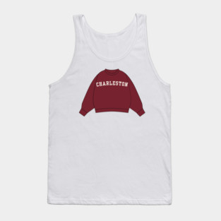 Charleston Varsity Sweatshirt Sticker Tank Top