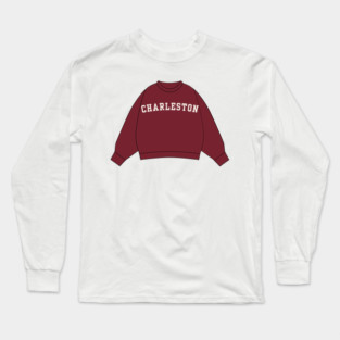 Charleston Varsity Sweatshirt Sticker Long Sleeve T-Shirt