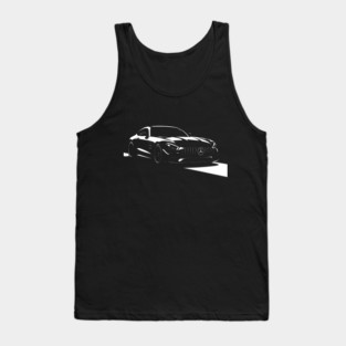 AMG GT P One Edition – Black & White Vector Art of German Supercar Tank Top