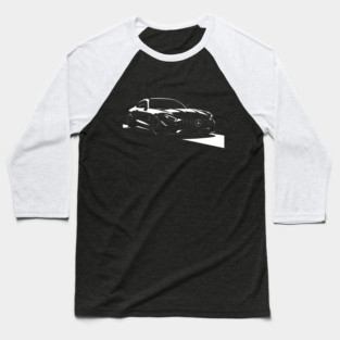 AMG GT P One Edition – Black & White Vector Art of German Supercar Baseball T-Shirt