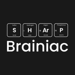 Sharp Brainiac periodic table T-Shirt
