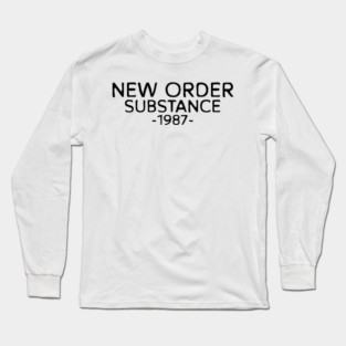 New Order Substance 1987 Long Sleeve T-Shirt