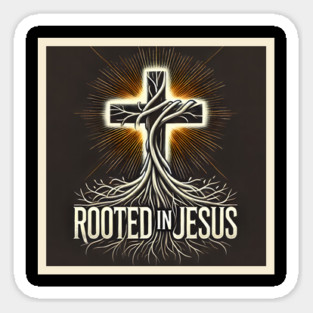 Rooted In Jesus Christian Sticker