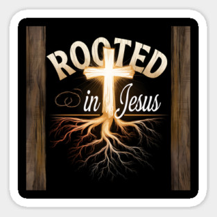 Rooted In Jesus Christian Gift Sticker