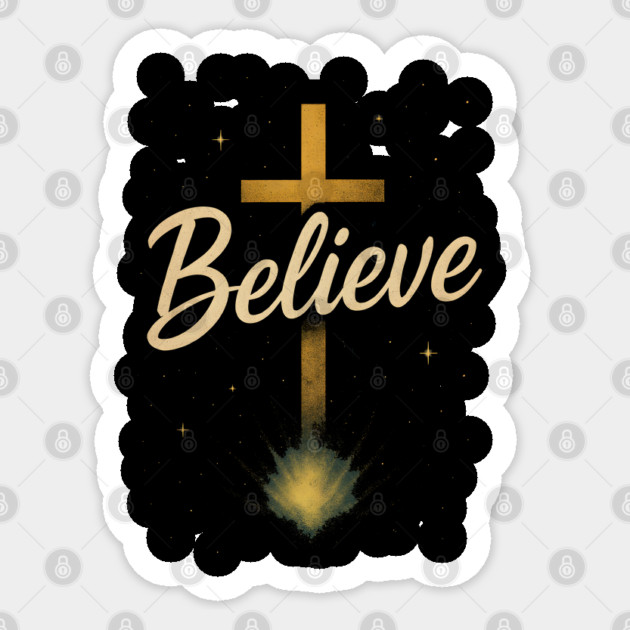 Believe Christian Faith Sticker by Douglas's Store 3