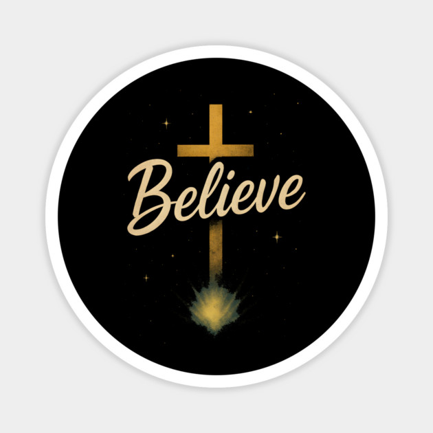 Believe Christian Faith Magnet by Douglas's Store 3