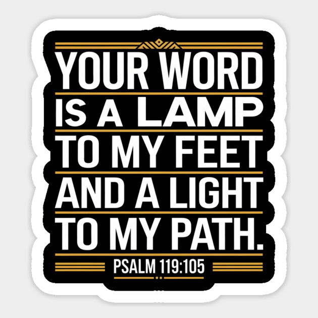 Your Word Is A Lamp For My Feet And A Light To My Path Christian Magnet by Douglas's Store 3