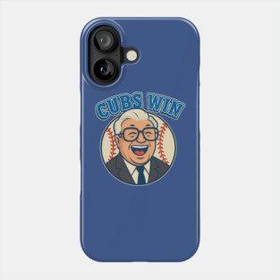 Cubs Win! Vintage Baseball Fan Art Phone Case