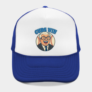Cubs Win! Vintage Baseball Fan Art Hat