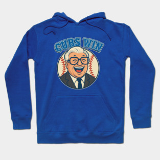 Cubs Win! Vintage Baseball Fan Art Hoodie