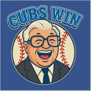 Cubs Win! Vintage Baseball Fan Art Posters and Art