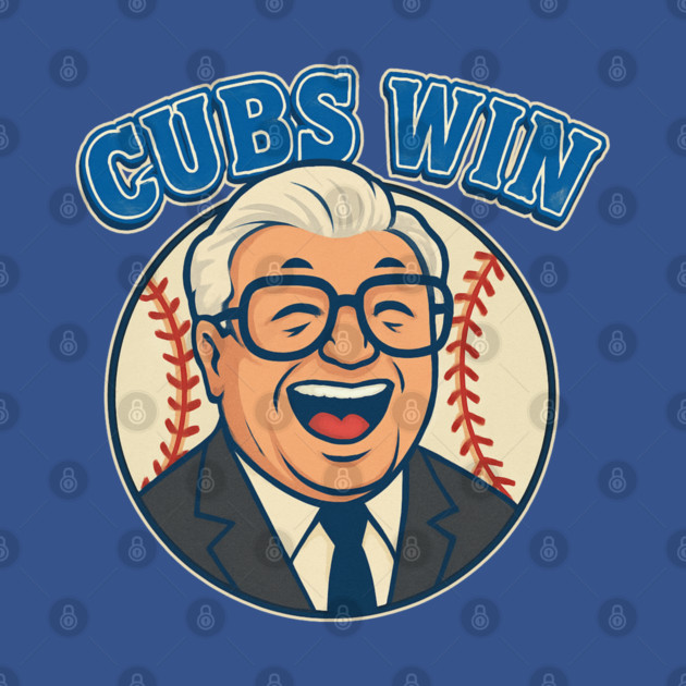 Cubs Win! Vintage Baseball Fan Art by GAMAS