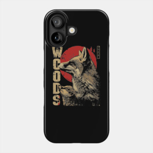 Fox and Baby in the Woods Vintage Animal Art T-Shirt Phone Case