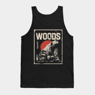 Retro Grizzly Bear and Cub Forest Woods T-Shirt Tank Top