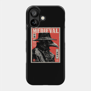 Medieval Plague Doctor Japanese Style T-Shirt Phone Case