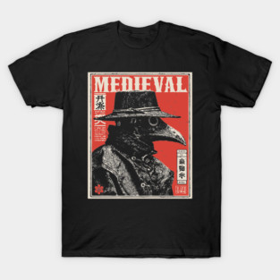 Medieval Plague Doctor Japanese Style T-Shirt T-Shirt