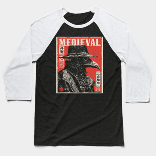 Medieval Plague Doctor Japanese Style T-Shirt Baseball T-Shirt