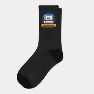 MAIL ESCORT CERTIFIED MAIL USPS FUNNY Socks