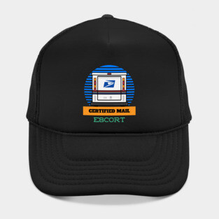 MAIL ESCORT CERTIFIED MAIL USPS FUNNY Hat