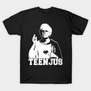 TEENJUS - WHITE SILHOUETTE BABY BILLY T-Shirt
